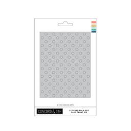 Stitched Polka Dot Card Front 