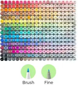 Ohuhu Honolulu 320 Colors Dual Tips Alcohol Art Markers (New Version)