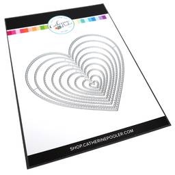 Nested Stitched Hearts