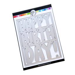 Balloon Letter Birthday Cover Plate Die