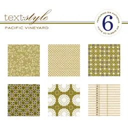 Pacific Vineyard Patterned Paper 8"X8" (36 sheets)