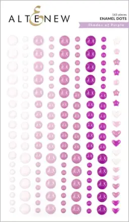 Shades of Purple Enamel Dots