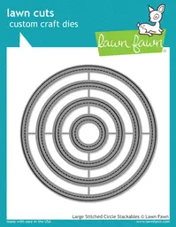 Large Stitched Circle Stackables
