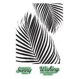 Summertime Palms - Press Plate of the Month Jun 2024