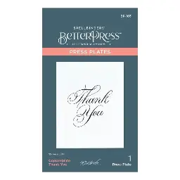 Copperplate Thank You from the Copperplate Happy Everything Sentiments Collection