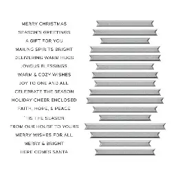 Merry & Bright Sentiment Strips