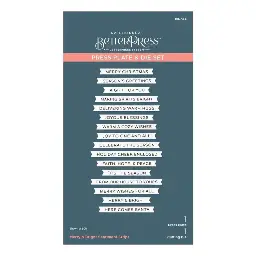 Merry & Bright Sentiment Strips from the More BetterPress Christmas Collection