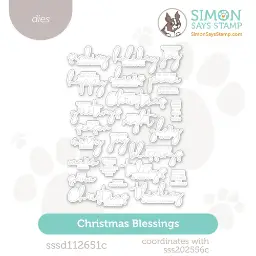 Christmas Blessings Wafer Dies