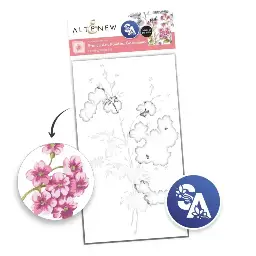 Stencil Art: Painted Geraniums
