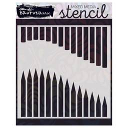 Scattered Pencil Stencil