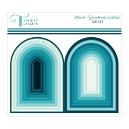 Arch-Shaped A-7 Card with  Nesting Arch Layers