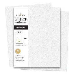 Glitter Cardstock Set: Moonstone