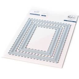 Stitched Scallop Rectangles