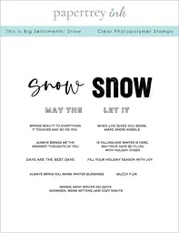 This is Big Sentiments: Snow