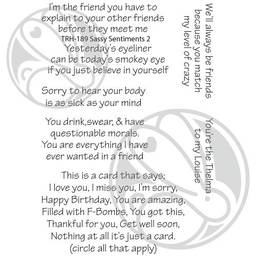 Sassy Sentiments 2 