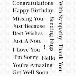 Sentimentally Speaking Stamp Set & Dies Bundle