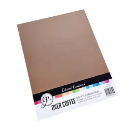 Over Coffee Colored Cardstock