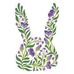 Botanical Bunny - Stencil of the Month Feb 2026