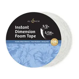 Instant Dimension Foam Tape - 1/2" Width, 1/16" Thickness