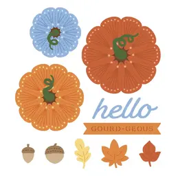 Stitched Pumpkin Tops - Stitching Die of the Month Sep 2025