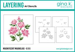 Magnificent Magnolias Layering Stencil