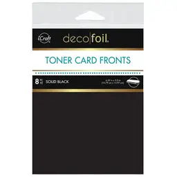Deco Foil Toner Card Fronts - Solid Black