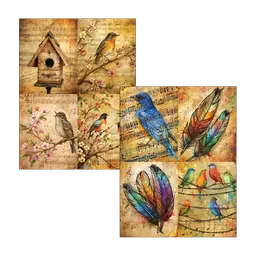 Feathered Song DuoFoil Sheet