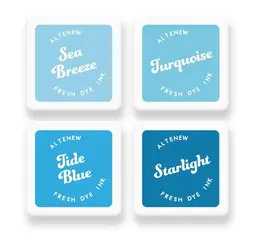 Deep Blue Seas Fresh Dye Ink Mini Cube Set