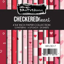 Checkered Heart Paper Pad