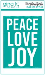 Peace Love and Joy Plate