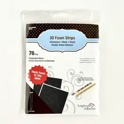 3D Foam Strips Large Black (3mm)