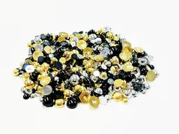 Pearl Mix- Metallic Black Gold and Silver