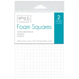 Double-sided Adhesive Permanent Foam Squares 1/4 in, White