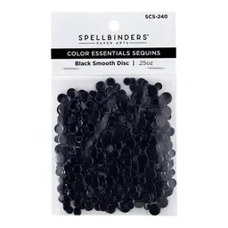 Black Smooth Discs Color Essentials Sequins