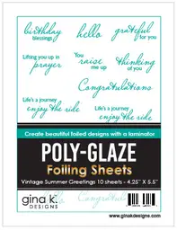 POLY-GLAZE Vintage Summer Greetings
