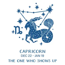 Block Print Capricorn