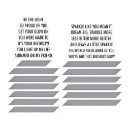 Shine Bright Sentiment Strips