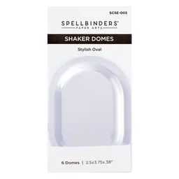 Stylish Oval Shaker Dome - 6 Pack