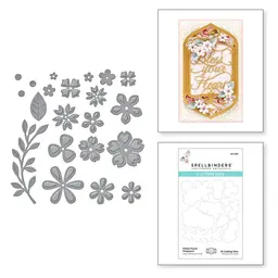 Petite Floral Potpourri Etched Dies from Beautiful Sentiment Vignettes Collection