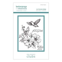 Flutter Into Spring - Press Plate of the Month Feb 2024