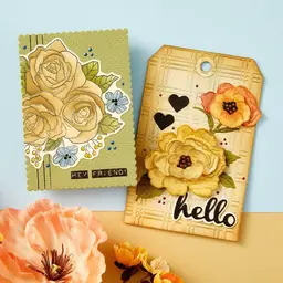 Vintage Florals Etched Dies from the From the Garden Collection
