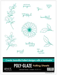 POLY-GLAZE Delicate Flowers