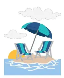 Summertime Vacay - Large Die of the Month Jun 2024
