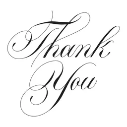 Copperplate Thank You 