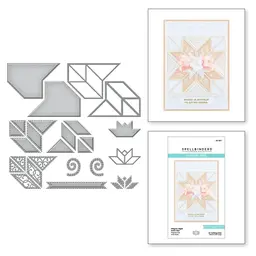 Filigree Eight Point Star Etched Dies from Home Sweet Quilt Collection