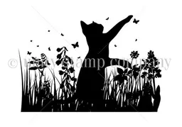 Purrfect Playtime Silhouette