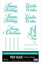 POLY-GLAZE Holiday Floral Greetings