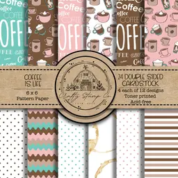 Coffee is Life Pattern Paper