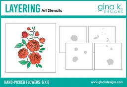 Hand-Picked Flowers Coloring Stencils